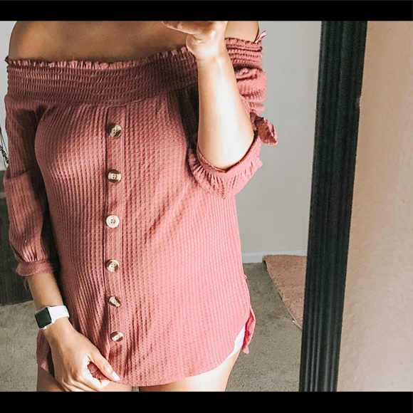 Off The Shoulder Sweater - Picture 2 of 2